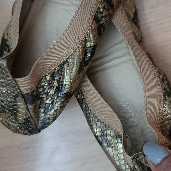 Yosi Samra Samara Snakeskin Flats - Picture 6 of 10
